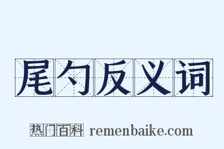 尾勺反义词是什么意思的图片